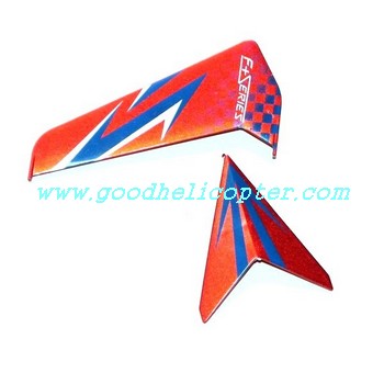 dfd-f162 helicopter parts tail decoration set (red color)